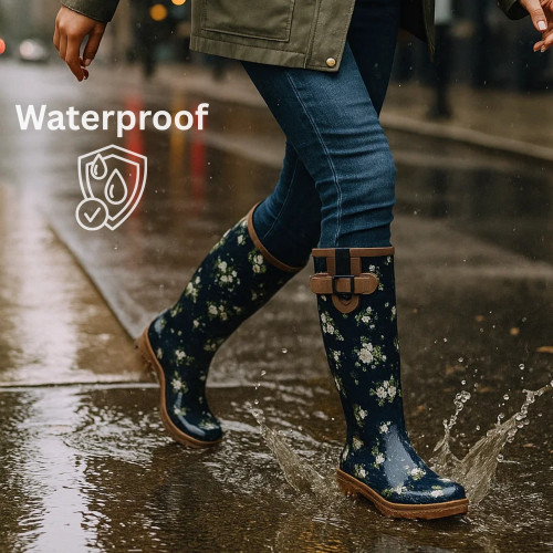 レディースローブ Alpine Swiss Izzy Womens Waterproof Mid Calf Rain Boots | Tall